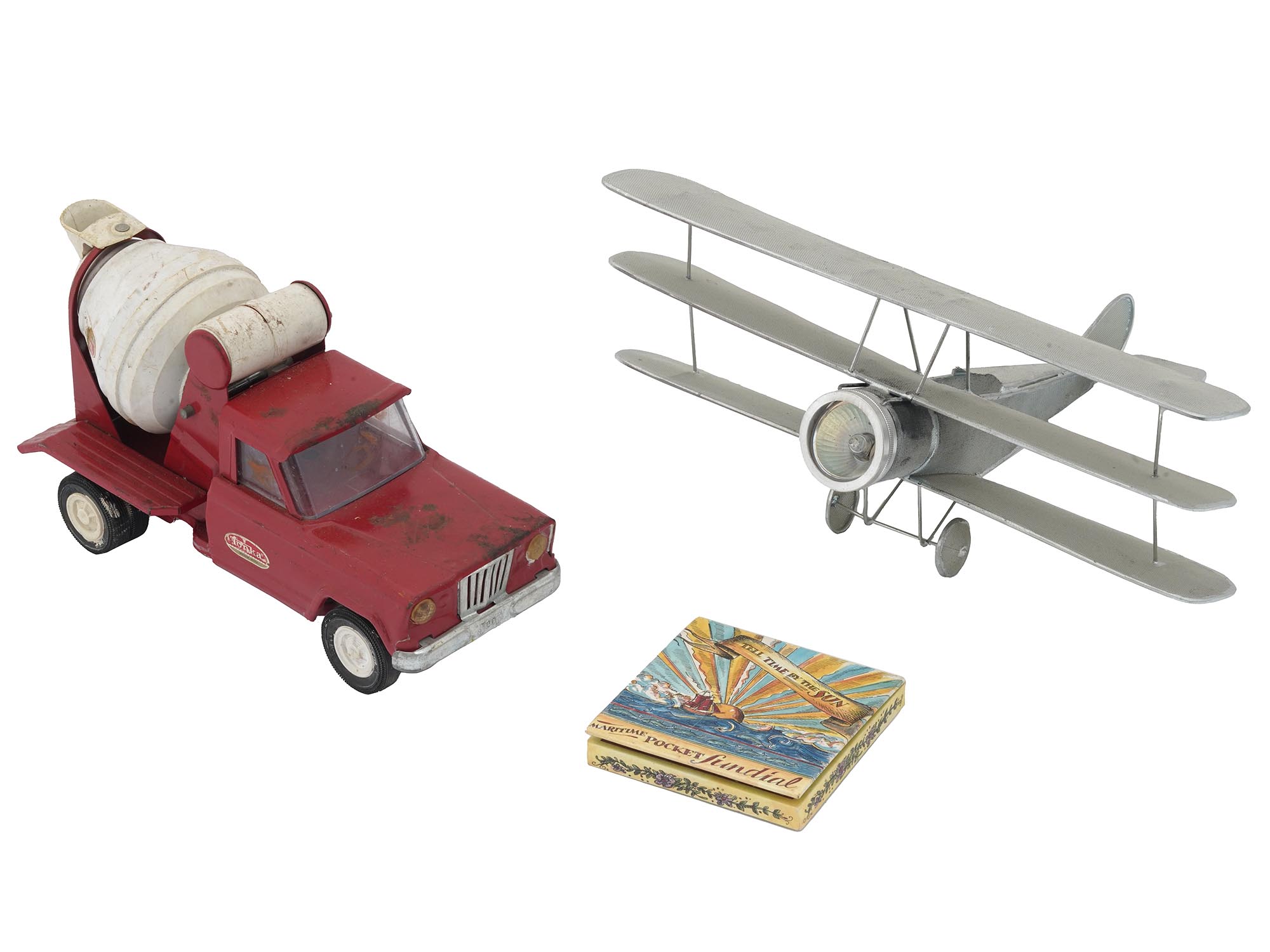 GROUP OF POCKET COMPASS CAR AND AIR PLANE MODELS PIC-0